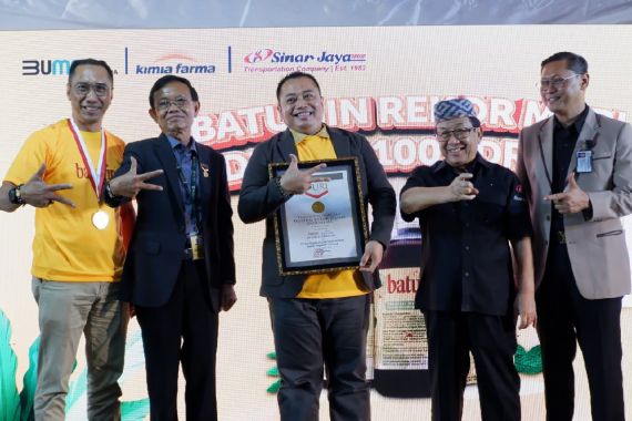 Batugin Edukasi Kesehatan Ginjal Bersama 1.000+ Driver, Pecahkan Rekor MURI