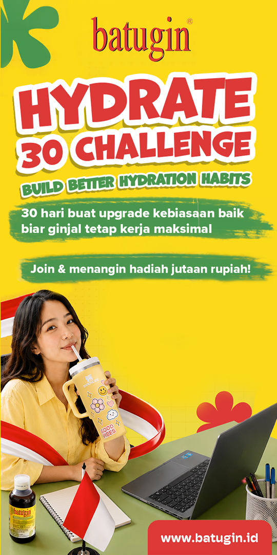 Yuk buktiin kalau habit sehat juga bisa seru!
Join Hydrate 30 Challenge sekarang, siapa tahu kamu yang dapetin hadiahnya 🎁